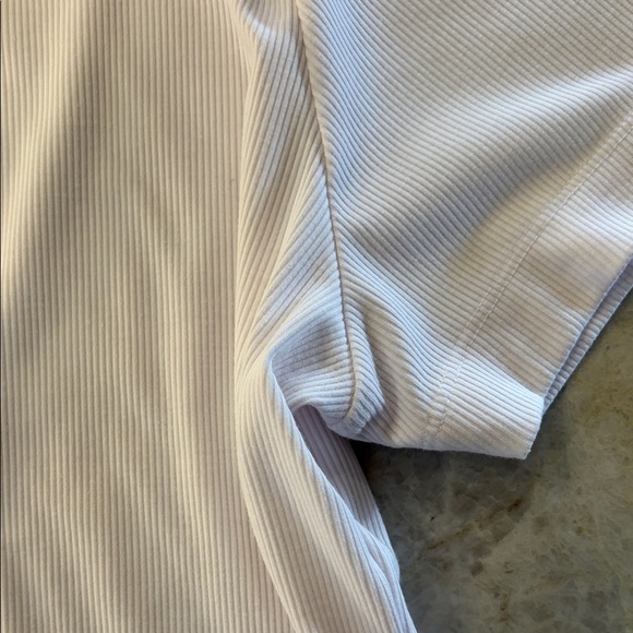 BOODY Ribbed White Crew Neck Tee - Picture 3 of 4